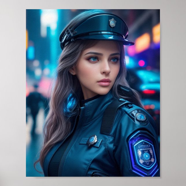 Poster policial menina (Frente)