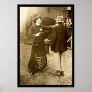 Póster Policial que faz uma apreensão 1909