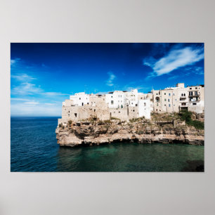 Poster Polignano a Mare houses em Puglia