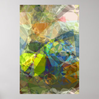 Poster Polígonos abstrato 224