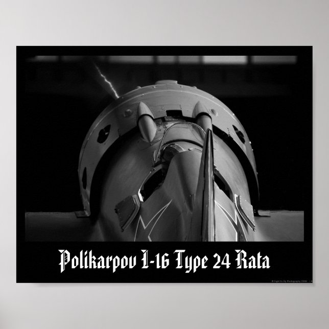 Poster Polikarpov I-16 Tipo 24 Rata (Frente)