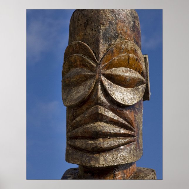Póster Polinésia Francesa, Ilhas Cook, Rarotonga, (Frente)