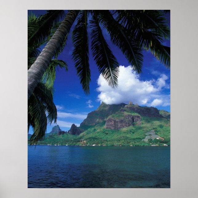 Poster Polinésia Francesa, Moorea. Baía de cozinheiros. V (Frente)