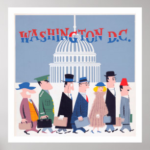 Poster Políticos de Washington D.C.