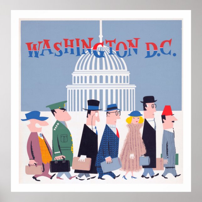 Poster Políticos de Washington D.C. (Frente)