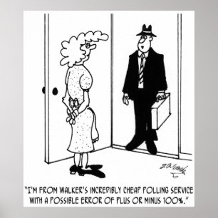 Poster Polling com Possível Erro de Mais ou Menos 100%