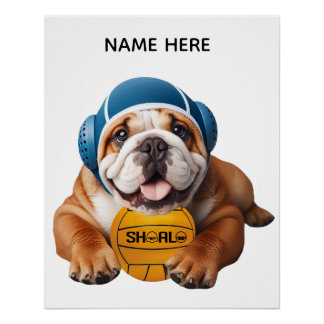 Póster Polo aquático Bulldog
