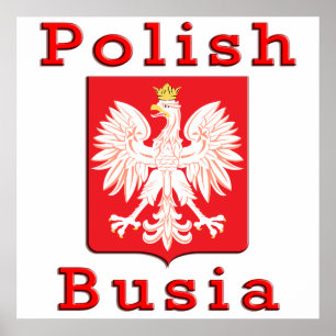 Poster Polonês Busia Eagle