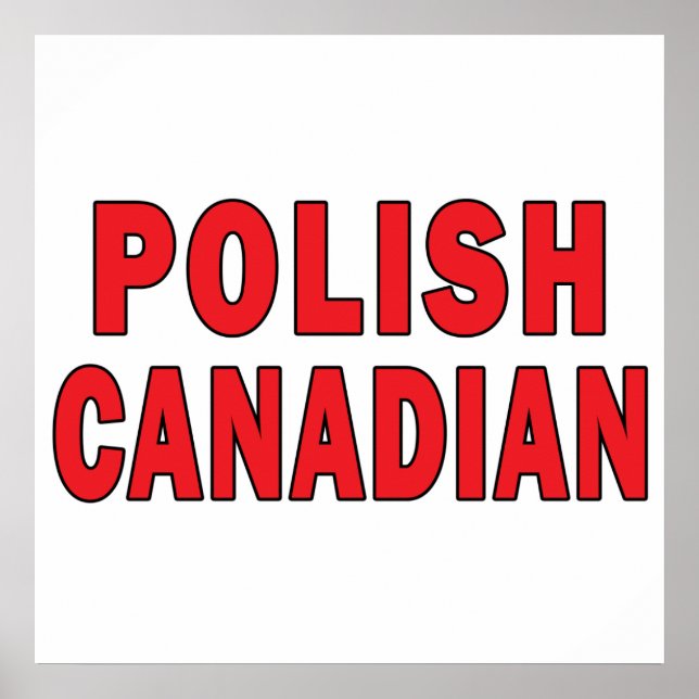 Póster Polonês canadiano (Frente)
