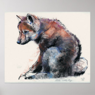 Poster Polonês Wolf Pup 2001