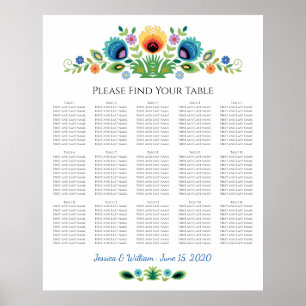 Poster Poloneses Flores Lavanda e Amarelo