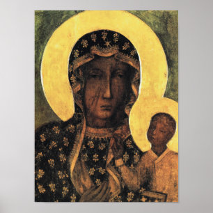 Poster Polônia da Madona Negra Nossa Senhora Czestochowa 