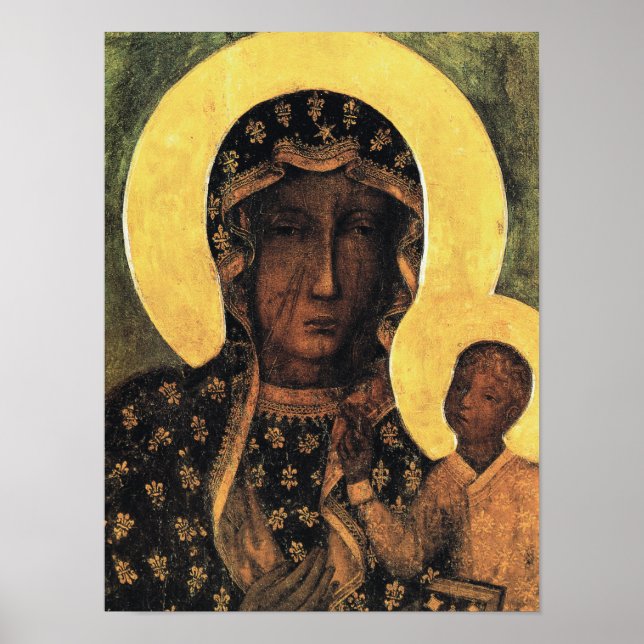 Poster Polônia da Madona Negra Nossa Senhora Czestochowa  (Frente)