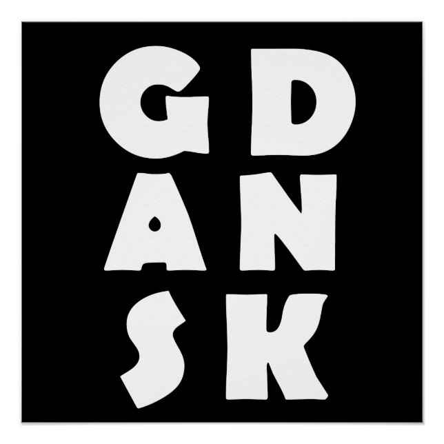 Póster Polônia de Gdansk (Frente)