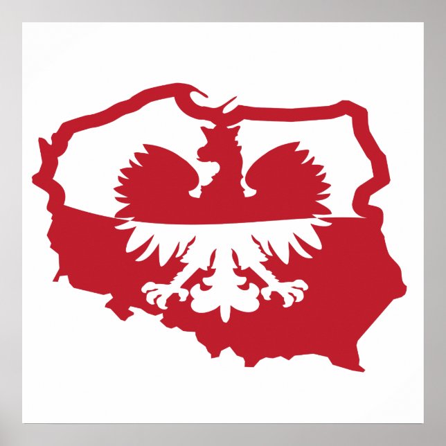 Poster Polônia Polska Flag (Frente)