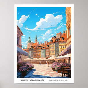 Poster Polônia Rynek Starego Myasta Varsóvia