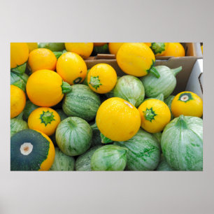 Póster Polpa verde e amarela