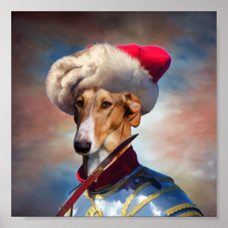 Póster Polski Hussar Canvas Polski Gráfico de galgos Pols
