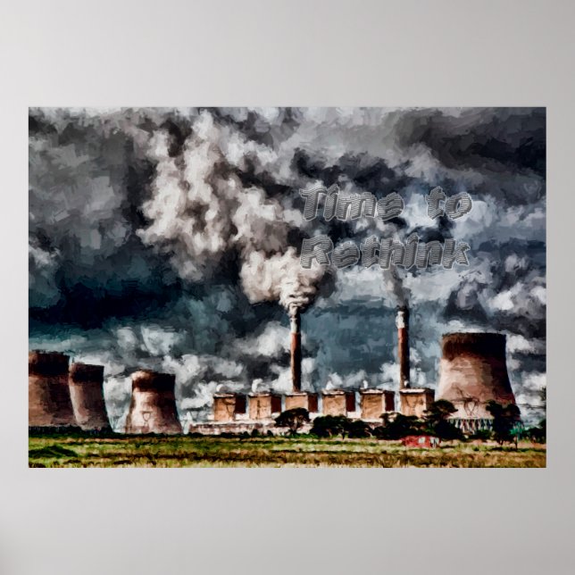 Póster Poluição ambiental (Frente)