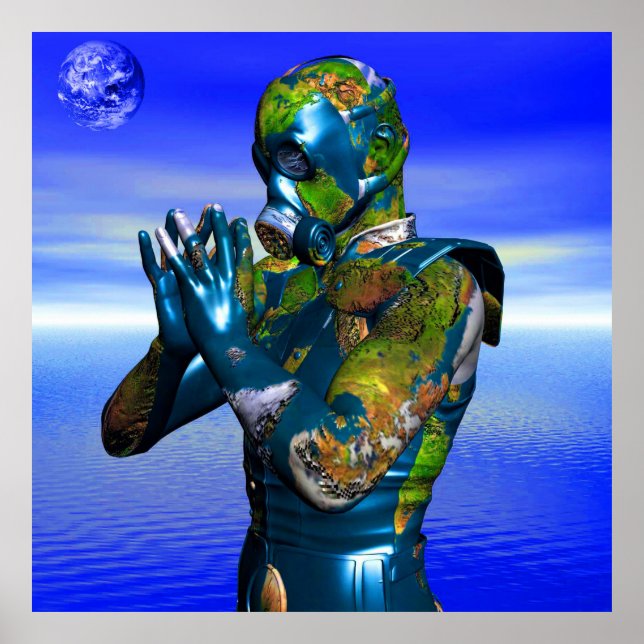 Póster Poluição mundial (Frente)