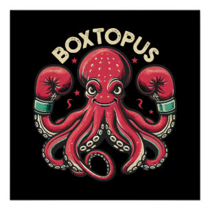 Póster Polvo de Boxe - Boxtopus
