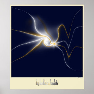 Póster polvo do anel azul