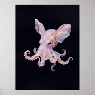 Poster Polvo Dumbo — Arte de Pintura a Óleo Impasto do Ma