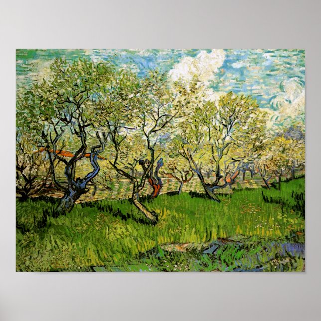 Póster Pomar em Blossom Amsterdam Van Gogh de Arte Bela (Frente)