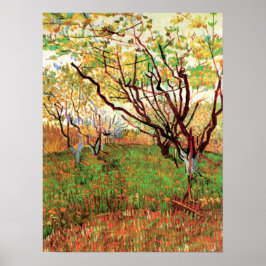 Poster Pomar em Flor por Vincent van Gogh
