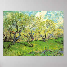 Póster Pomar em Flor por Vincent van Gogh