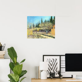Poster Pomar Van Gogh em Flor, Bordado por Cyprensas