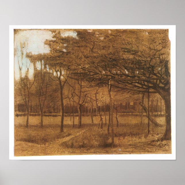Póster Pomar, Vincent van Gogh, 1881 (Frente)