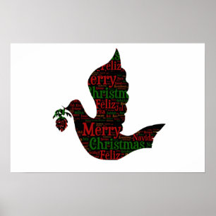 Poster Pomba do Feliz Natal