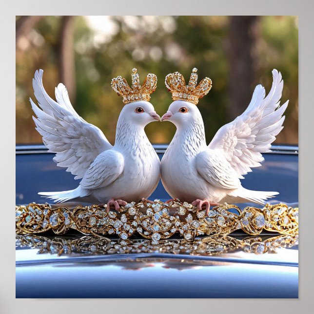 Poster Pombas de Casamento (Frente)