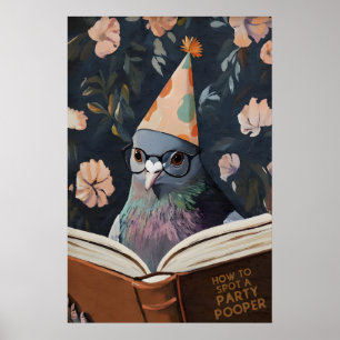 Poster Pombo Engraçado Lendo Como Identificar um Destruid