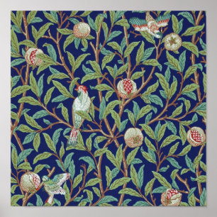 Poster Pomegranate e Little Bird, William Morris