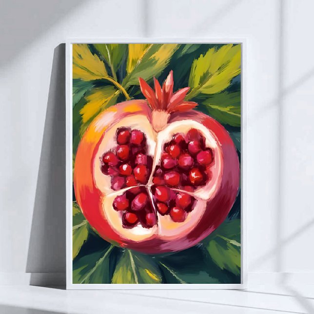 Poster Pomegranate Seeds | Fruit Painting (Criador carregado)