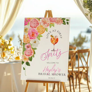 Poster Pomello Amor à Primeira Taça Brindes de Chá de Noi