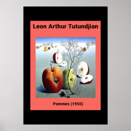 Poster Pommes por Leon Arthur Tutundjian (1950)
