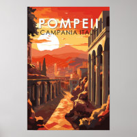 Pompéia Campânia Itália Viagem Arte Vintage