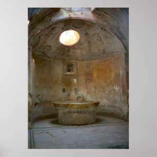 Póster Pompeii, casa romana do banho