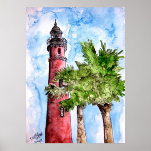 Poster ponce_inlet_lighthouse