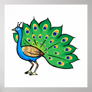 Póster Ponce Peacock