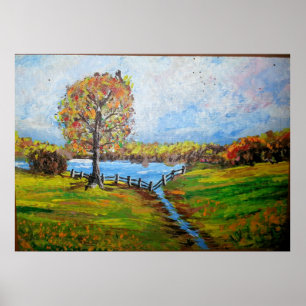 Póster Pond and Tree, Abita Primaveras