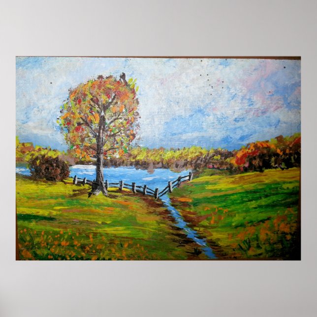 Póster Pond and Tree, Abita Primaveras (Frente)