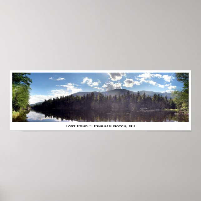 Poster Pond ~ Pinkham Notch Perdido, NH (Frente)
