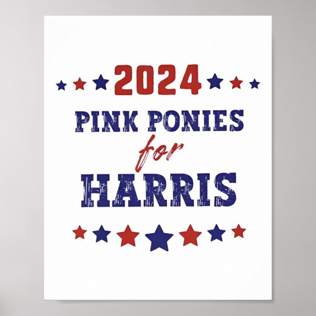 Poster Pôneis Para Kamala-harris 2024  (Frente)