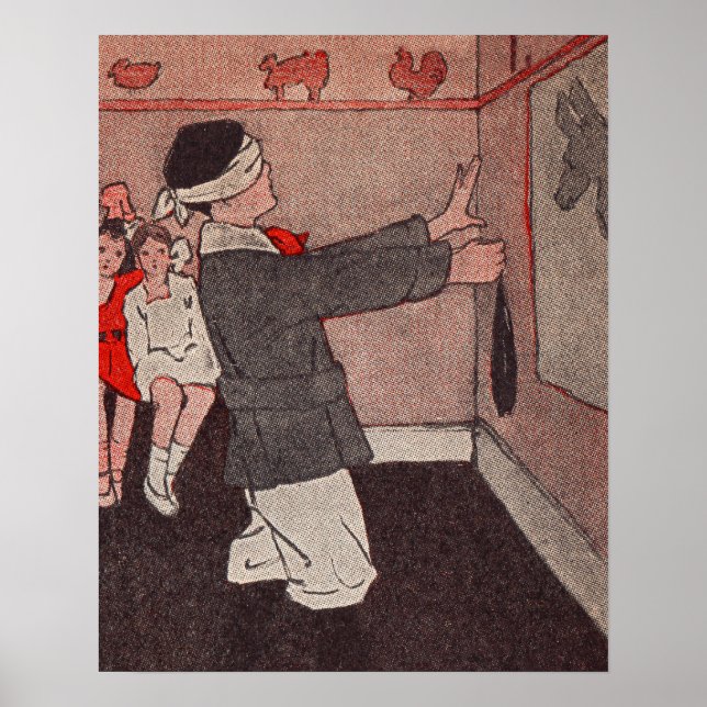 Póster Ponha a cauda Donkey (Frente)