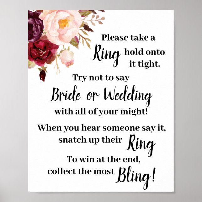 Poster Ponha um toque nele Sinal de jogo de Chá Marsala (Frente)