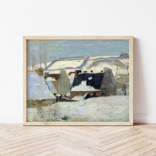 Poster Pont-Aven debaixo da neve   Paul Gauguin
